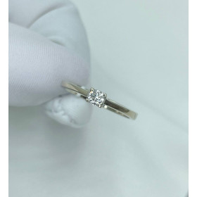 Золота каблучка з діамантом 0,115 ct